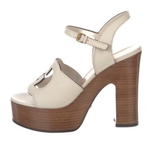 Gucci Leather Platform Sandals